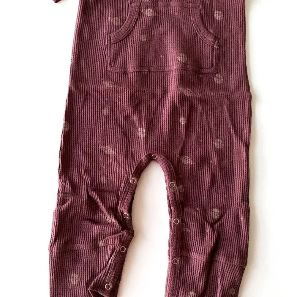 NWT Kate Quinn Organics Long Sleeve Hooded Sport Jumpsuit  6-12 Months